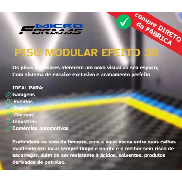 PISO MODULAR QUADRADO - 30x30x1,5